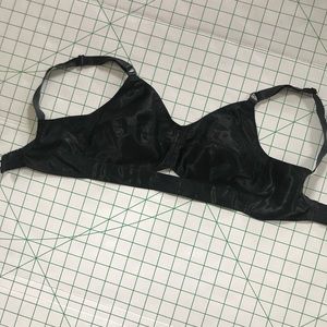 What Katie Did - Black Satin Bullet Bra 30F